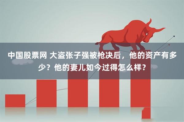 中国股票网 大盗张子强被枪决后，他的资产有多少？他的妻儿如今过得怎么样？